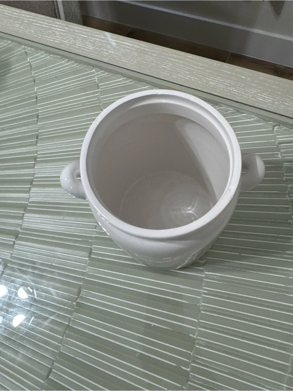 White Ceramic Milk Can Vase